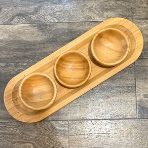 Pampered Chef Bamboo Serving Tray